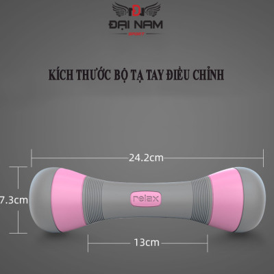 Bộ Tạ Tay Điều Chỉnh Trọng Lượng 2kg Có Tay Cầm Bọc Cao Su Thế Hệ Mới Đại Nam Sport