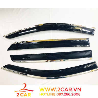 Vè che mưa Xe Ford Everest 2023, 2017-2021 Chỉ inox cao cấp