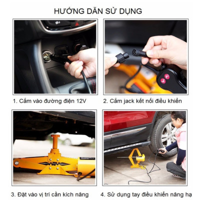 Bộ nâng kích gầm điện ô tô cao cấp thương hiệu ROGZT TY-42EJ 3 tấn - Công suất 120W - Điện Áp DC12V - Hàng Nhập Khẩu
