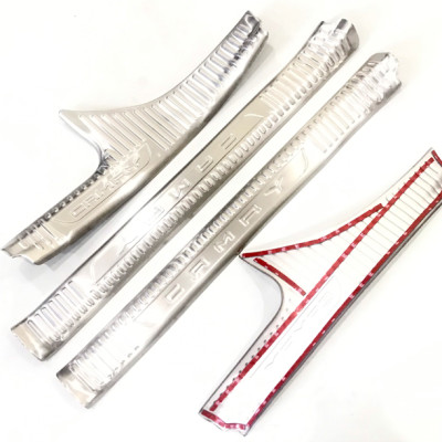 Bộ Ốp bậc cửa, Nẹp bước chân INOX dành cho xe Toyota Camry 2019-2020 - Bên trong