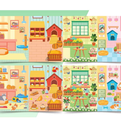 Combo 5 cuốn Sách Trò chơi Đồ hàng cho bé gái (Hơn 1000 Stickers)