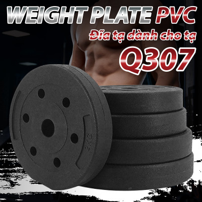 BG Bánh Tạ Nhựa 1.25kg - 20KG Đặc Ruột  - Sẵn Kho Giao Liền - Tạ Miếng Nhựa