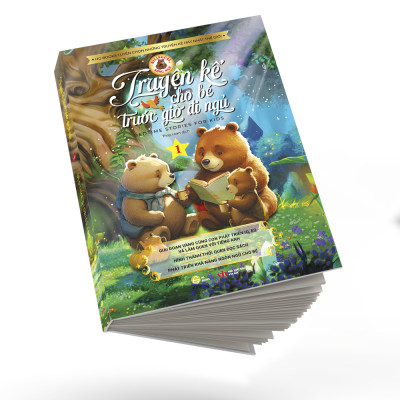 Sách song ngữ – Truyện kể cho bé trước giờ đi ngủ – Quyển 1 – Cùng con phát triển IQ, EQ và làm quen với tiếng Anh kèm File Audio