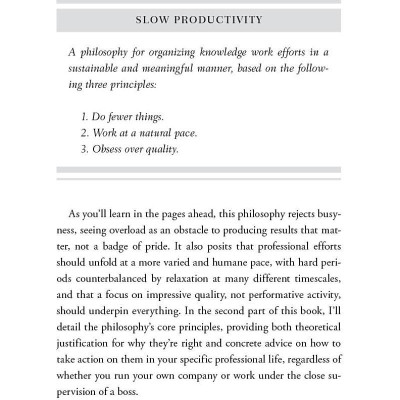 Sách ngoại văn: Slow Productivity