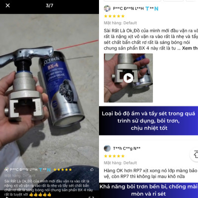 Xịt Mỡ Bò Nước Bôi Trơn Chịu Nhiệt, Có Tẩy Rỉ Sét BX4 (450 ml) Lithium White Grease - Hàng Chính Hãng