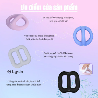 Lysin bộ 02 quả tạ nữ, tạ ấm, tạ bình vôi khối lượng 1.25kg 2.5kg 4.5kg bắng sắt bọc cao su nhám chống trượt thiết kế hình tròn có tay cầm giữa gọn nhẹ,kiểu dáng độc đáo, rèn luyện sức khỏe, tập luyện dáng và tạ tay.