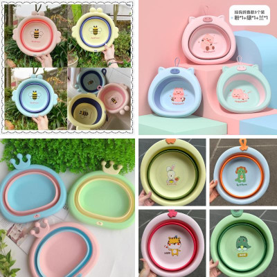 Thau Chậu Rửa Mặt Gấp Gọn Cho Bé - nhiều mẫu