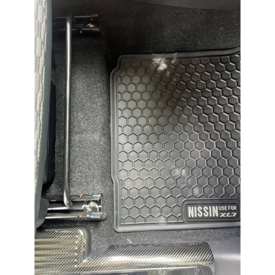 Thảm lót sàn cao su đúc xe Suzuki XL7/ XL-7 mẫu 3 hàng ghế, hàng không mùi cao cấp - Nissan tổ ong