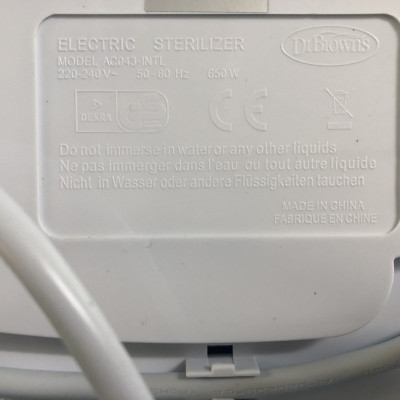 [ AC043 ] Máy tiệt trùng bình sữa, phụ kiện của bình sữa bằng hơi nước Dr. Brown’s