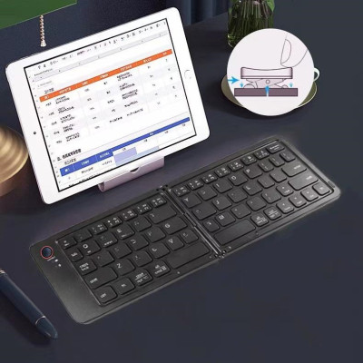 Bàn phím Gấp gọn không dây Bluetooth B23 pin sạc TypeC cho máy tính , điện thoại , máy tính bảng hàng nhập khẩu