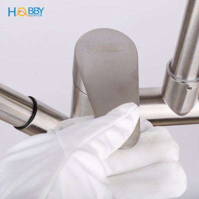Vòi rửa chén nóng lạnh đa năng kèm vòi xịt inox 304 Hobby Home Decor RCG