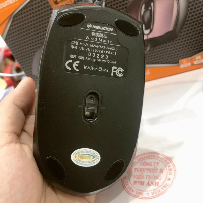 Chuột máy tính có dây NEWMEN M266, chuột quang, 1200DPI, dùng cho game, văn phòng - Hàng Chính Hãng,Bảo hành 24 tháng