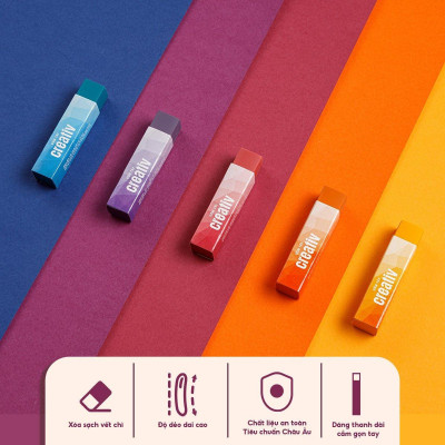 Gôm Tẩy Creativ - Thiên Long E-031 - Màu Xanh