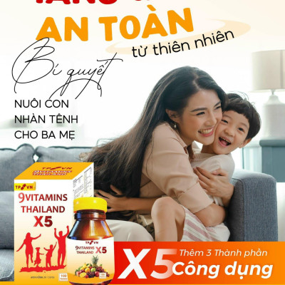 Vitamin TP X5 Thái Lan Viên Uống Hỗ Trợ Tăng Cân, Ăn Ngon, Cải Thiện Cân Nặng 100 Viên