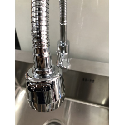 Vòi rửa chén lò xo chỉnh tia Đồng Thau