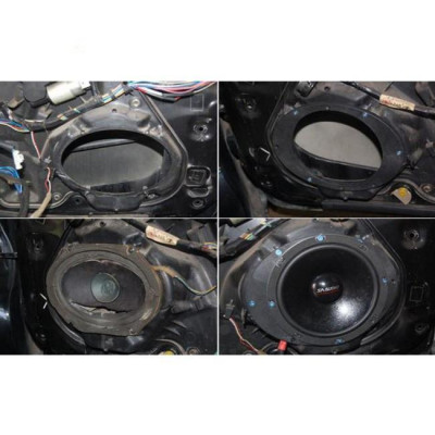 Dưỡng loa, đế loa cánh ô tô vòng đệm size 6.5inch - 160mm hãng Mazda BT50, CX5, CX3, Mazda 5