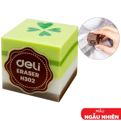 Gôm Tẩy Màu Bánh Kem - Deli EH302 (Mẫu Sản Phẩm Giao Ngẫu Nhiên)