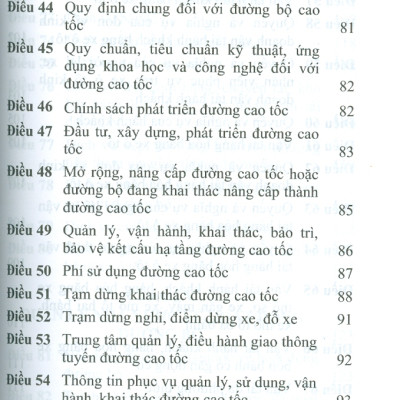 Luật Đường Bộ Năm 2024