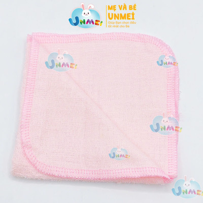 Hộp 8 Khăn Sữa UNMEI Cho Bé, Dòng Khăn Mặt 2 Lớp Cao Cấp Dùng Cho Bé Sơ Sinh Kích Thước 25x25cm