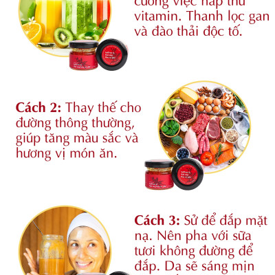 Saffron ngâm mật ong Kingdom Herb chính hãng thượng hạng nguyên chất 100% hộp 40g (Tặng bình nước thủy tinh)