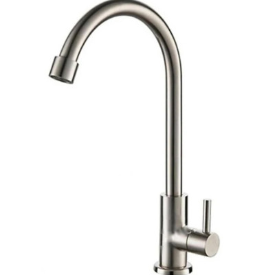 Vòi nước rửa chén lạnh KG50 inox304 cao cấp dùng cho mọi bồn rửa, tặng kèm dây cấp nước 40cm- Hàng chính hãng