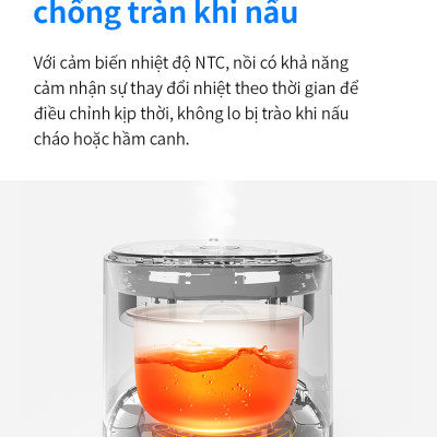 Nồi cơm điện LocknLock 1.2L Bianco EJR384IVY, Hàng chính hãng, đa chế độ nấu, bảng điều khiển cảm ứng - JoyMall