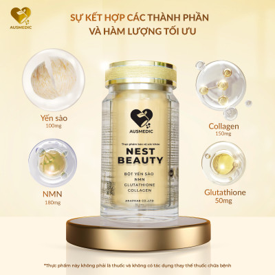 Viên uống yến sào đẹp da, phục hồi tế bào Nest Beauty - Ausmedic