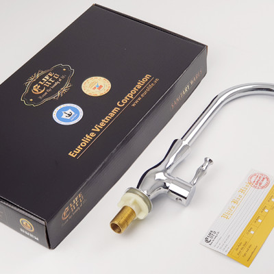 Vòi rửa chén lạnh Eurolife EL-T014 (Trắng bạc)