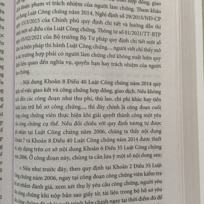 Bình Luận Luật Công Chứng Năm 2014 