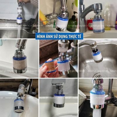 Lõi Lọc Nước Bông PP Thay Thế Cho Đầu Tăng Áp Gắn Vòi Rửa Chén Bát Sạch Cặn Bẩn Khử Clo Hiệu Quả