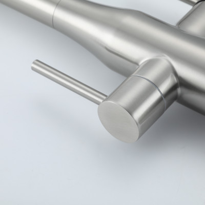 VÒI BẾP CAO CẤP 3 ĐƯỜNG NƯỚC TÍCH HỢP RO NHẬP KHẨU NGA GAPPO G4399-75 CẦN MỀM ĐẦU CHỤM LOE MÀU INOX - HÀNG CHÍNH HÃNG