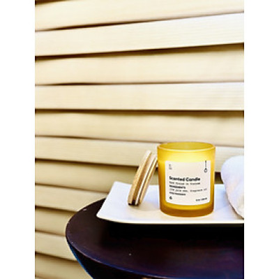 Nến thủy tinh cam nhám 230g