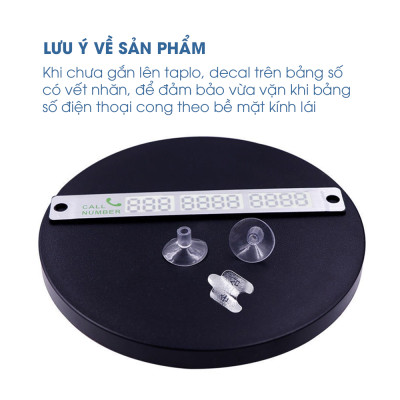 Bảng ghi số trên ô tô tự động phát sáng khi trời tối, miếng hít dính chắc chắn TÂM LUÂN Chổi lau tẩm dầu - Hàng chính hãng