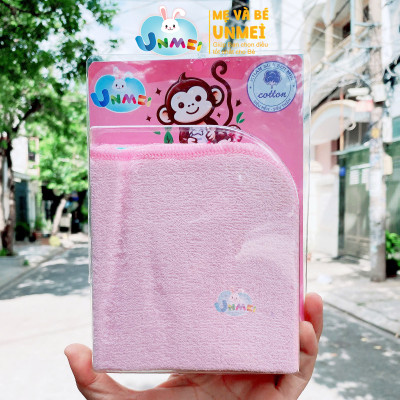 Hộp 8 Khăn Sữa UNMEI Cho Bé, Dòng Khăn Mặt 2 Lớp Cao Cấp Dùng Cho Bé Sơ Sinh Kích Thước 25x25cm
