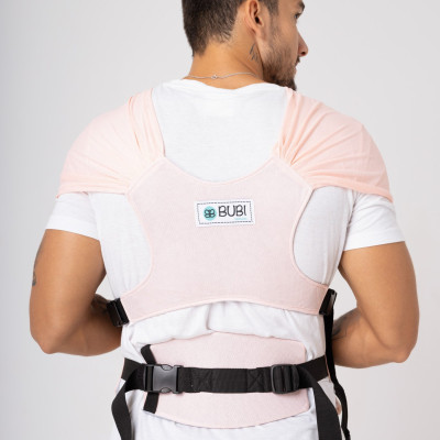 Địu vải BUBI Gen 3 - LƯỚI THOÁNG KHÍ - HỒNG PASTEL