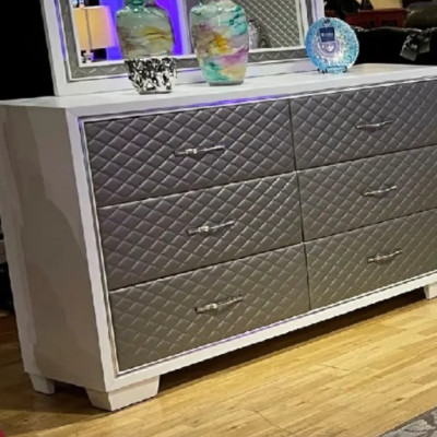 Tủ 6 ngăn kéo bọc nệm Juno Sofa KT Ngang 165 x Sâu 46 x Cao 100cm