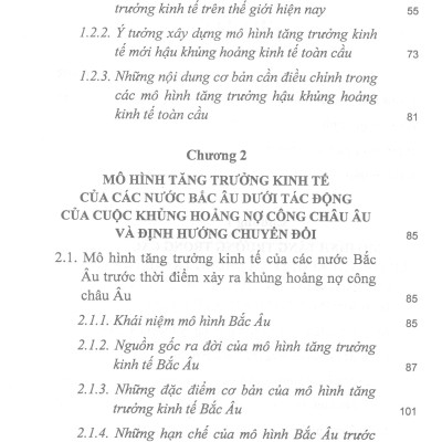 Chuyển Đổi Mô Hình Tăng Trưởng Kinh Tế Ở Một Số Nước Bắc Âu Dưới Tác Động Của Cuộc Khủng Hoảng Nợ Công Châu Âu (Sách chuyên khảo)