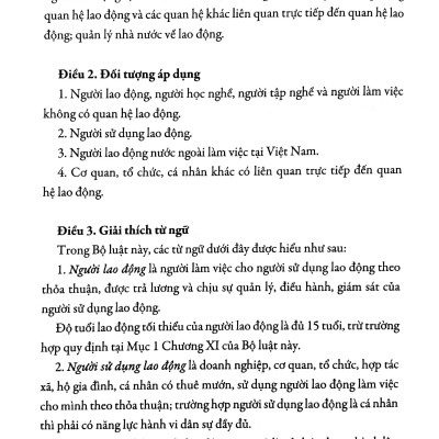 Bộ Luật Lao Động - Được Thông Qua Tại Kỳ Hợp Thứ 8 Quốc Hội Khóa XIV (Bộ Luật Số 45/2019/QH 14 Kỳ Họp Thứ 8 Thông Qua Ngày 20/11/2019)