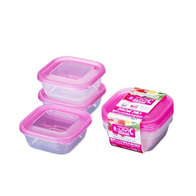 Combo 02 Bộ hộp thực phẩm Nakaya 380ml - Nội địa Nhật Bản (03 hộp/Bộ)