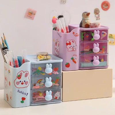 Kệ Đựng Bút Đa Năng Để Bàn – Hộp Mỹ Phẩm Đựng Đồ Trang Điểm, Tủ Để Đồ Dùng Học Tập, Văn Phòng Phẩm  - HÀNG CHÍNH HÃNG MINIIN