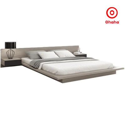 [Miễn phí vận chuyển & lắp đặt] Giường ngủ bệt thông minh kiểu Nhật cao cấp kèm 2 tap đầu giường Ohaha - GB012