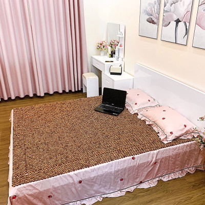 Chiếu massage , Chiếu hạt gỗ Hương Đá loại 1,8mx2m hạt 1,2cm ( hình , video thật )