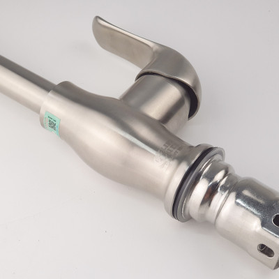 Vòi rửa chén nóng lạnh Inox SUS 304 nguyên khối Eurolife EL-T030 (Trắng vàng)