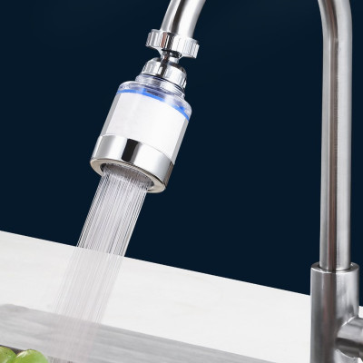 Đầu vòi lọc nước KG057 rửa chén bát giúp tăng áp lực nước, tiết kiệm nước, có lõi lọc nước nano xoay 360 độ - Hàng chính hãng