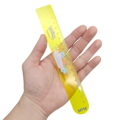 Thước Nhựa 18 cm Pokemon - Plus 900-V062 - Màu Vàng