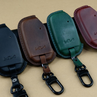 Bao da ép phom Handmade chìa khóa xe ô tô Kia K3 2022 da bò thât giá tận xưởng (có bán sỉ) - hàng chính hãng
