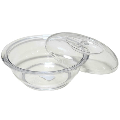 Âu phíp tròn trong suốt có nắp đậy - Tô cơm, bát đựng canh, đựng thực phẩm sản xuất theo tiêu chuẩn khắt khe của Nhật Bản , EU đám bảo an toàn cho sức khỏe người dùng- Hàng Việt Nam