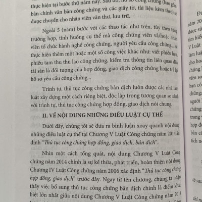 Bình Luận Luật Công Chứng Năm 2014 