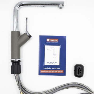 Vòi rửa chén Konox Artan Grey - Hàng chính hãng