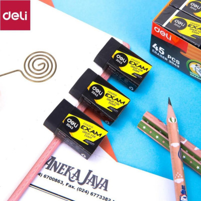 Tẩy 2B Deli, 40×22×12mm, Đen - 45 Viên/hộp - E3043 